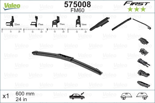 Щетка стеклоочистителя VALEO 575008