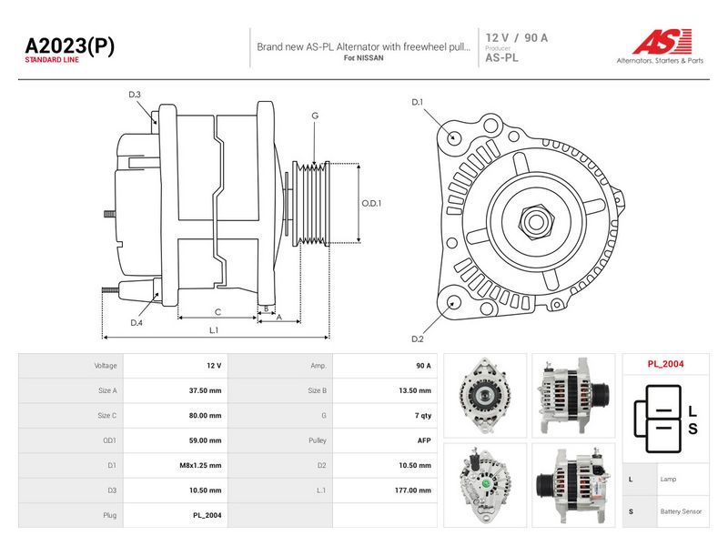 This part match OEM code: LR190-752C