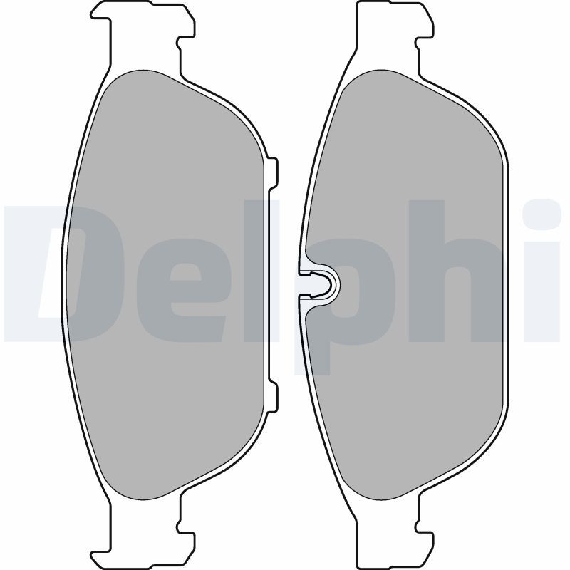 DELPHI fékbetétkészlet, tárcsafék LP2301