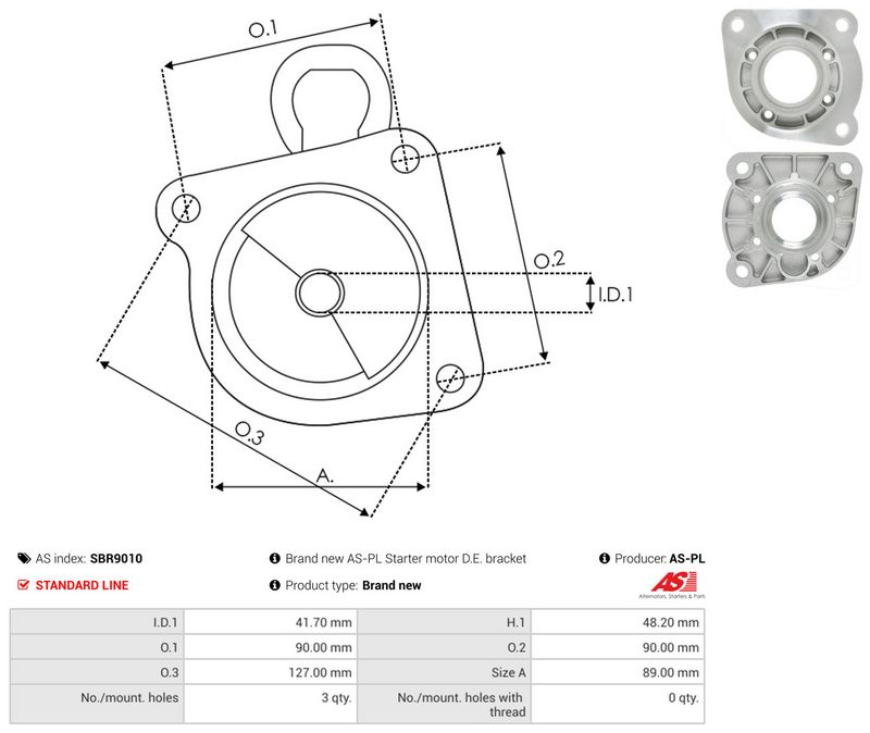 AS-PL SBR9010 Starter Lid, carburettor