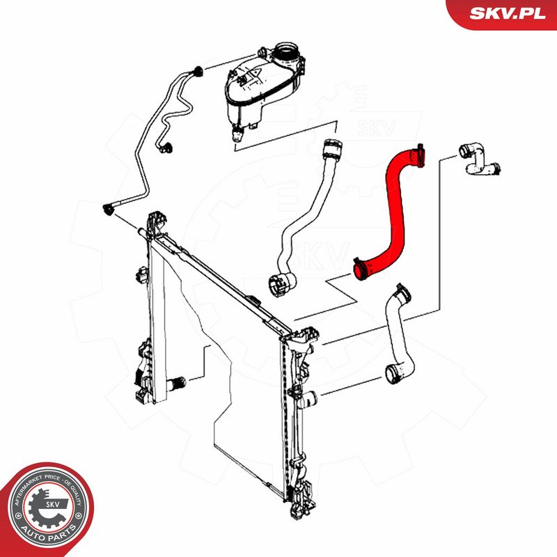 ESEN SKV 54SKV175 Radiator Hose