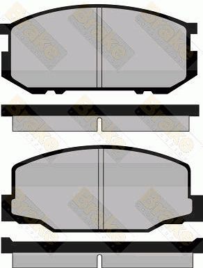 Brake Engineering Brake Pad Set, disc brake PA407