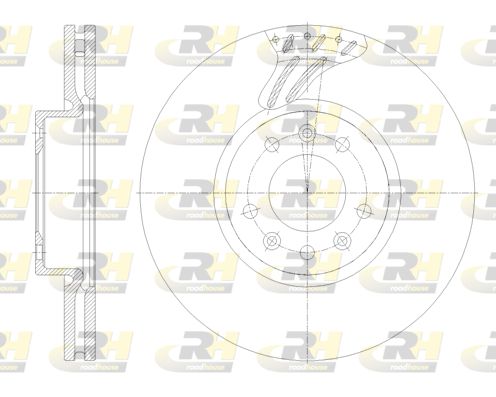 Диск тормозной (передний) ROADHOUSE