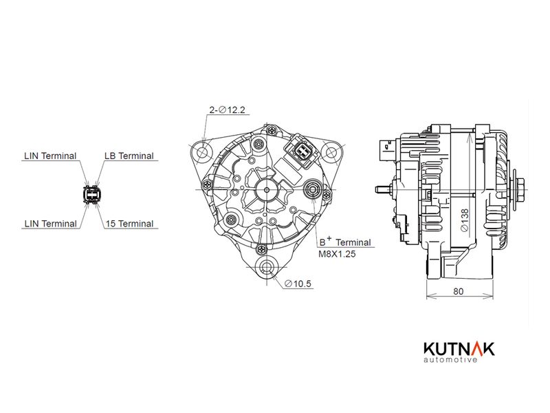 alternátor MAN 24V, 120A A3TV9071