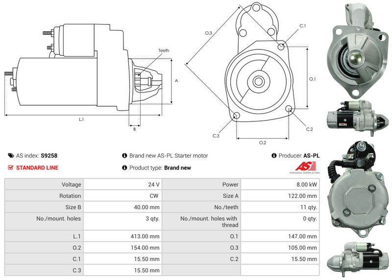 AS-PL S9258 Starter