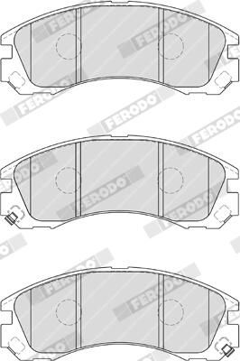 FERODO FDB1993 Brake Pad Set, disc brake