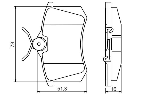 BOSCH гальмівні колодки задній AUDI A3,A4,A6 SEAT Volkswagen Golf 3/4 SKODA