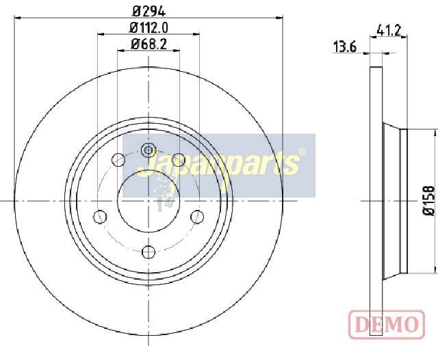 спирачен диск JAPANPARTS