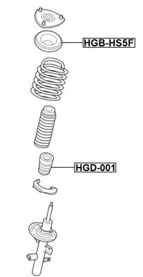 Laager, amorditugilaager, FEBEST HGB-HS5F