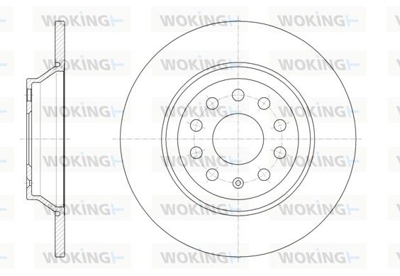 Гальмівний диск, Woking D61587.00