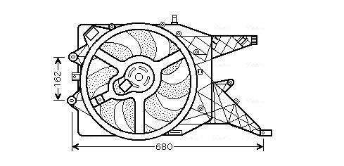 AVA QUALITY COOLING ventilátor, motorhűtés OL7514