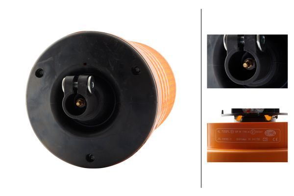 maják oranžový KL 7000 FL 24V, na trubku 2RL008063-111