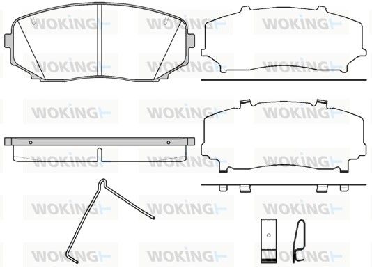 Колодки гальмівні, передні, FORD USA EDGE (U387) (01/10-)