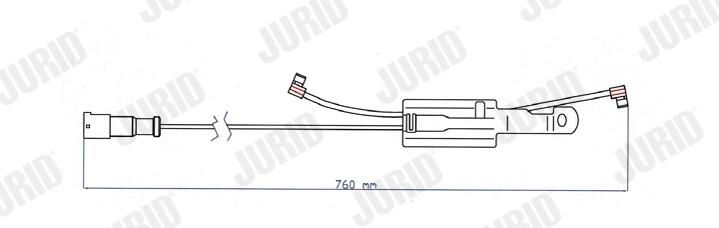 Výstražný kontakt, opotřebení obložení FAI178