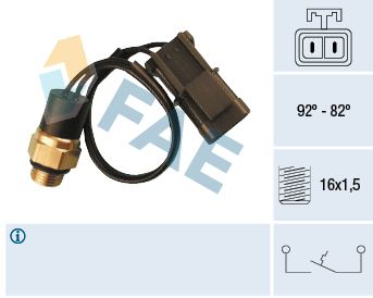 Термовимикач, вентилятор радіатора, Fae 37540