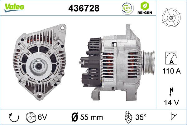 VALEO Dynamo / Alternator 436728