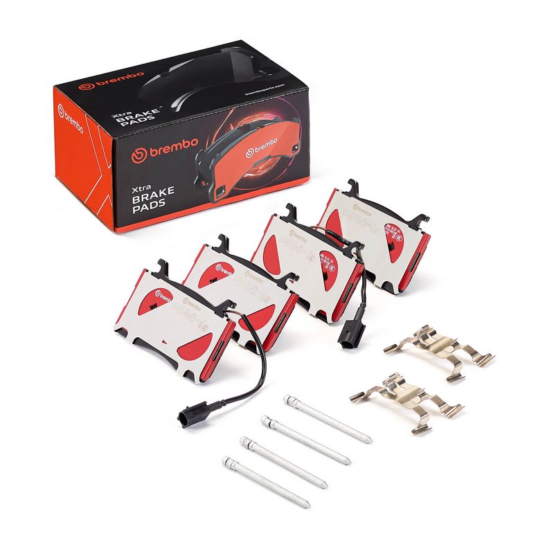 комплект спирачно феродо, дискови спирачки BREMBO