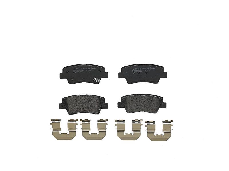 Piduriklotsi komplekt, ketaspidur, BREMBO P 30 047