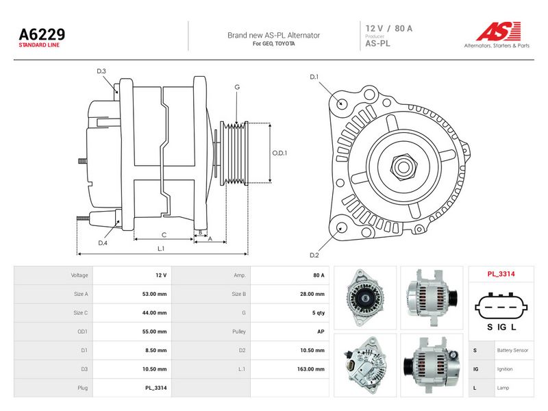 Generaator, AS-PL A6229
