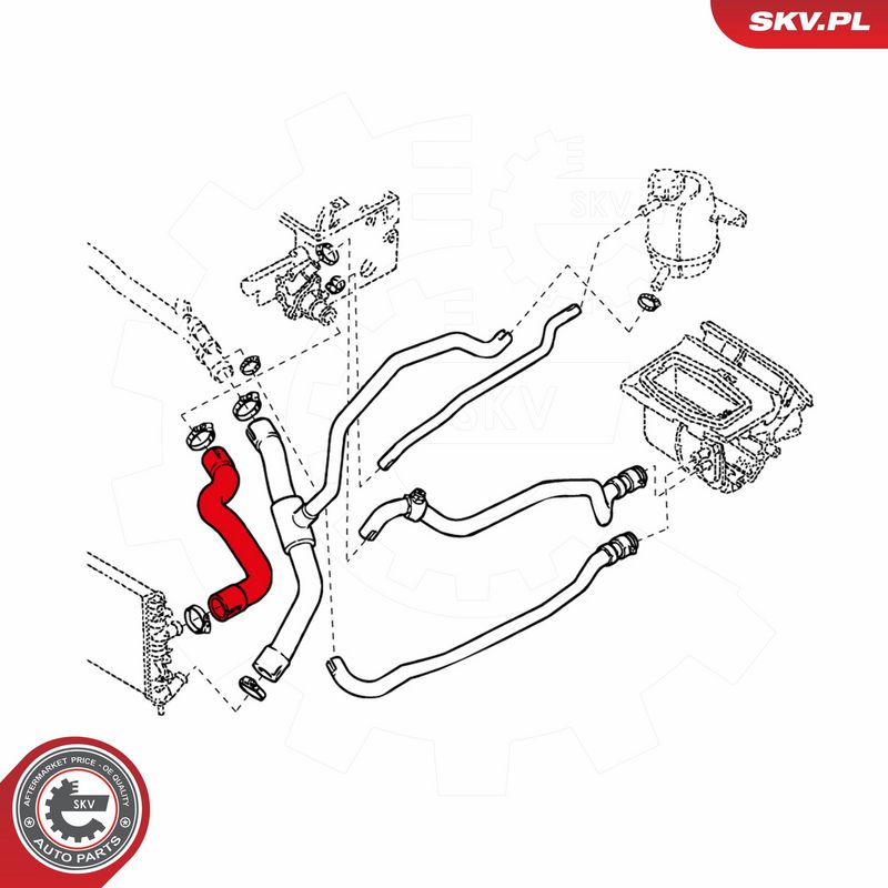 ESEN SKV 24SKV224 Radiator Hose