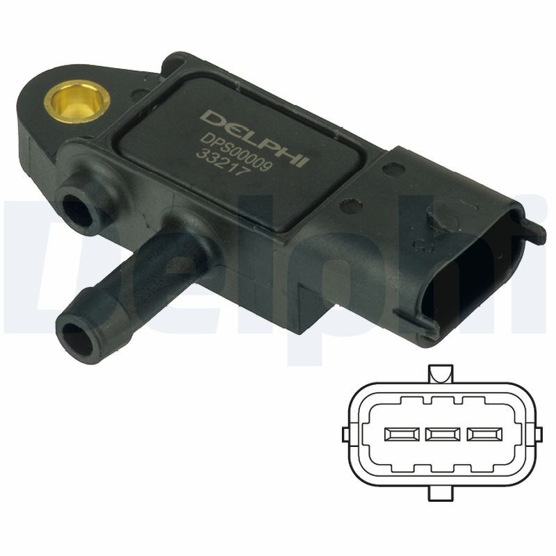 Delphi Sensor, exhaust pressure DPS00009