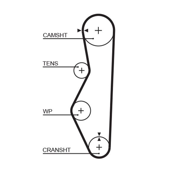 GATES Fogasszíj 5521XS