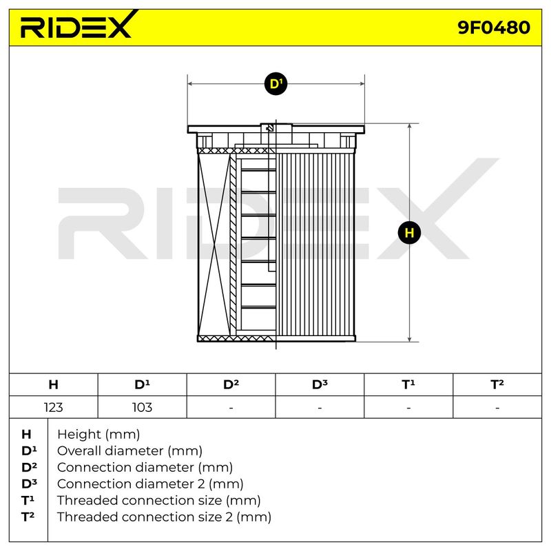 горивен филтър RIDEX