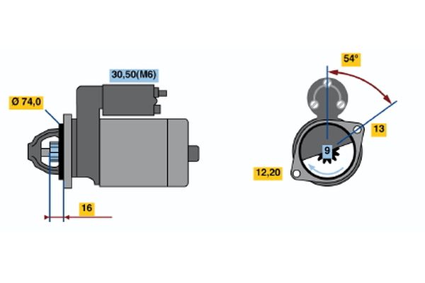 BOSCH 0 986 018 830 Starter