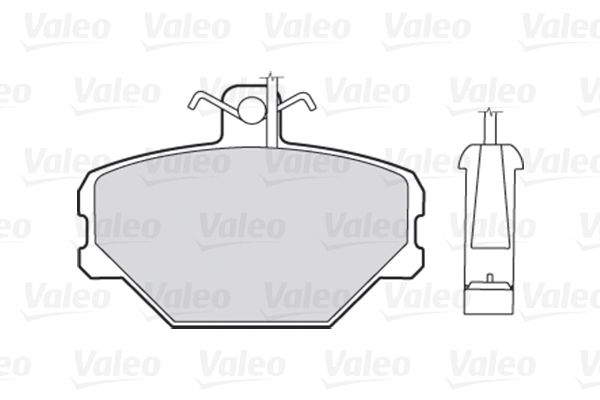 VALEO 301095 Brake Pad Set, disc brake