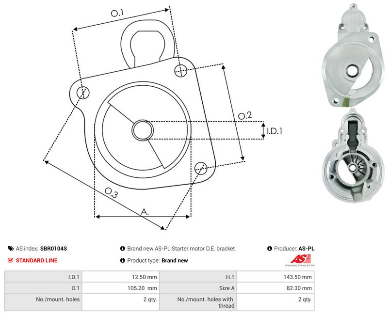 Starterikaas, Karburaator, AS-PL SBR0104S