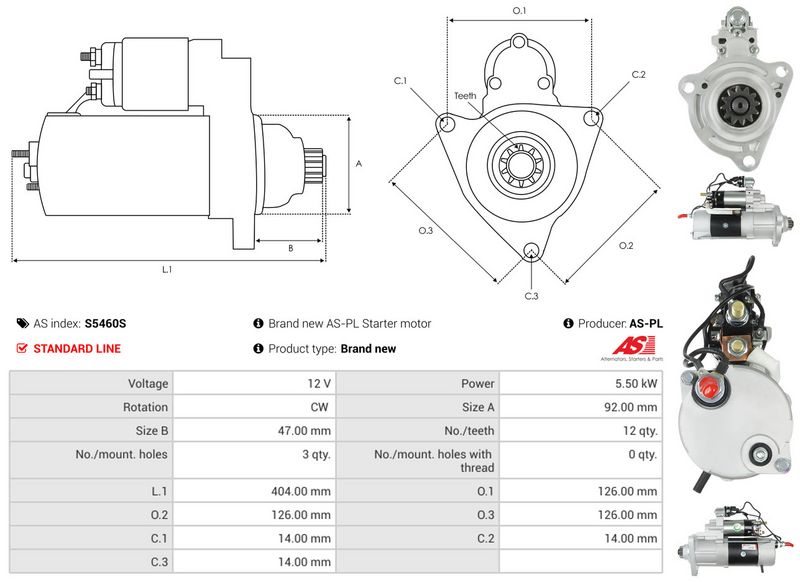 AS-PL S5460S Starter
