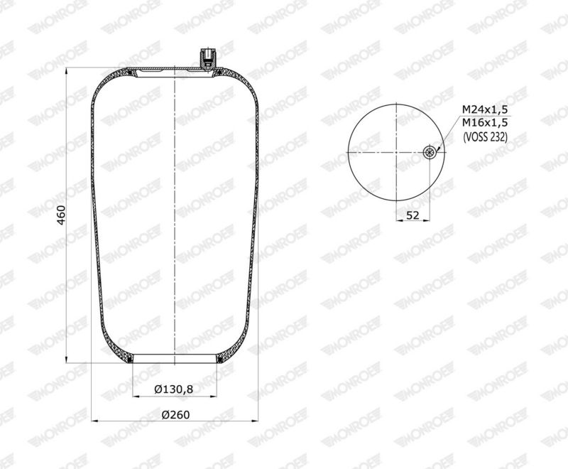 Mech, pneumatické odpružení ASP2089
