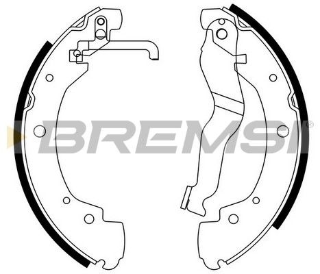 Комплект гальмівних колодок, Bremsi GF0557