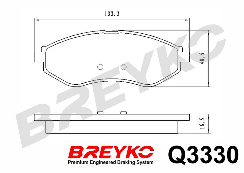 DAVID VASCO Q3330 Brake Pad Set, disc brake
