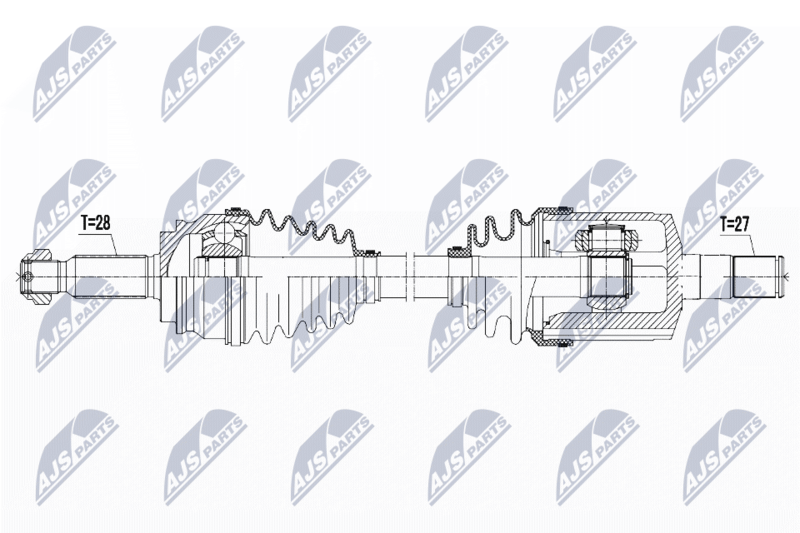 NTY hajtótengely NPW-CH-052