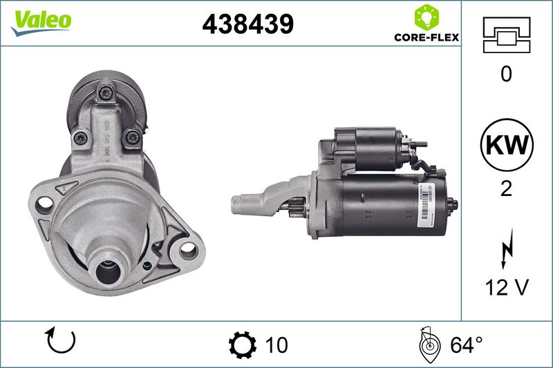 VALEO Startmotor / Starter 438439