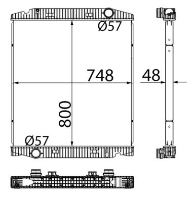 MAHLE CR719001S - Aušinimo radiatorius