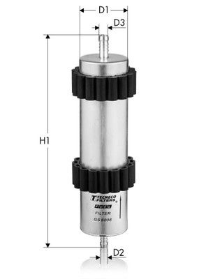 Фільтр палива, Tecneco GS6008