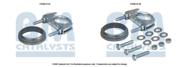 BM CATALYSTS szerelőkészlet, katalizátor FK80121