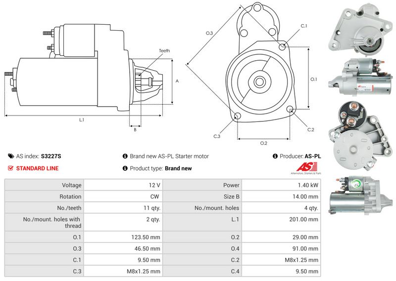 AS-PL S3227S Starter