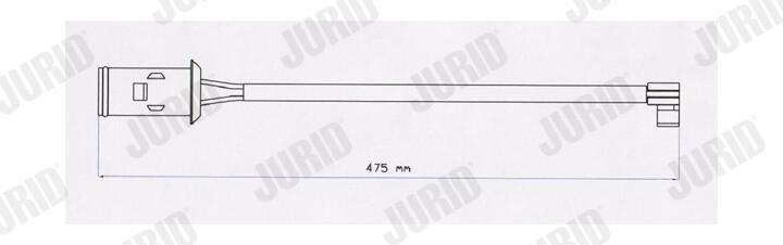 Výstražný kontakt, opotřebení obložení FAI119