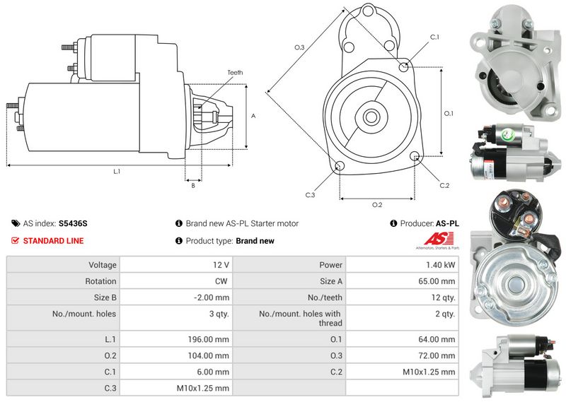 AS-PL S5436S Starter