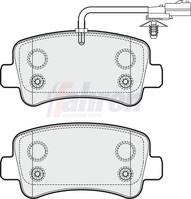 Fahren Brake Pad Set, disc brake FBP3271