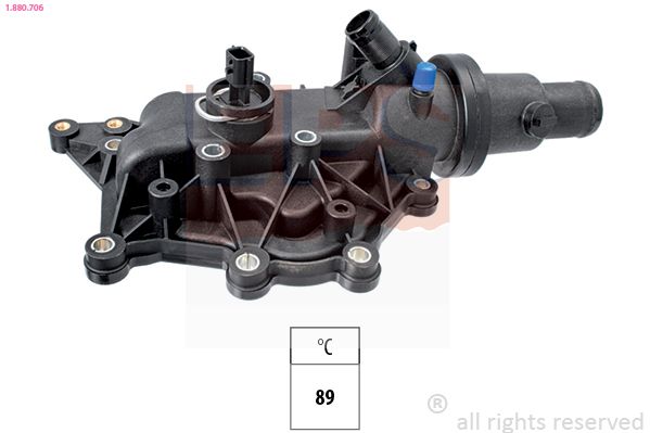 Термостат, охолоджувальна рідина, 89°C, Renault Clio/Fluence/Laguna/Megane/Modus/Scenic 1.4-1.6LPG 11.02-, Eps 1880706