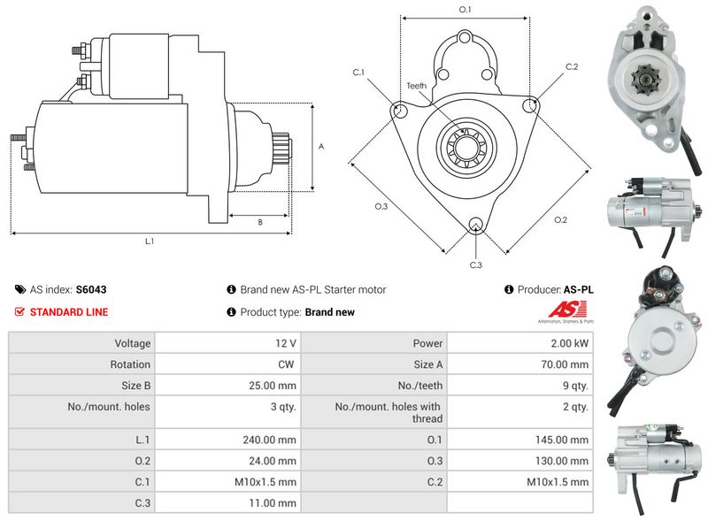 AS-PL S6043 Starter