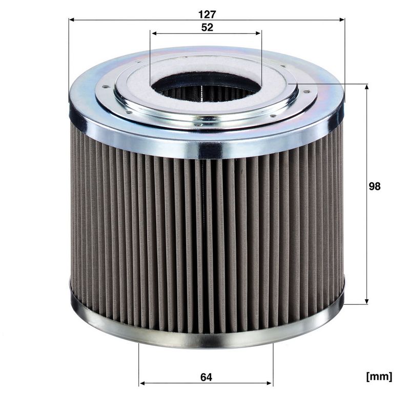 Hydraulisch filter (patroon) past: AGCO 160, 180, 200, 225  CLAAS 546, 556, 616, 656, 696, 826, 836, 410, 420, 430, 440, 450, 460, 936  MASSEY FERGUSON 5430, 5440, 5450, 5610, 5611, 5612, 6120