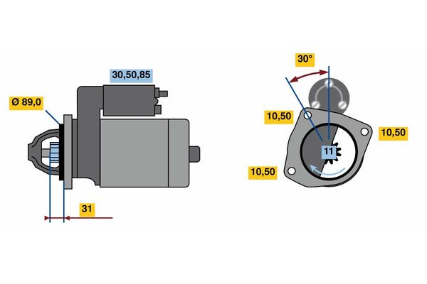 BOSCH 0 986 023 200 Starter