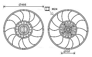 AVA QUALITY COOLING ventilátor, motorhűtés FDF609