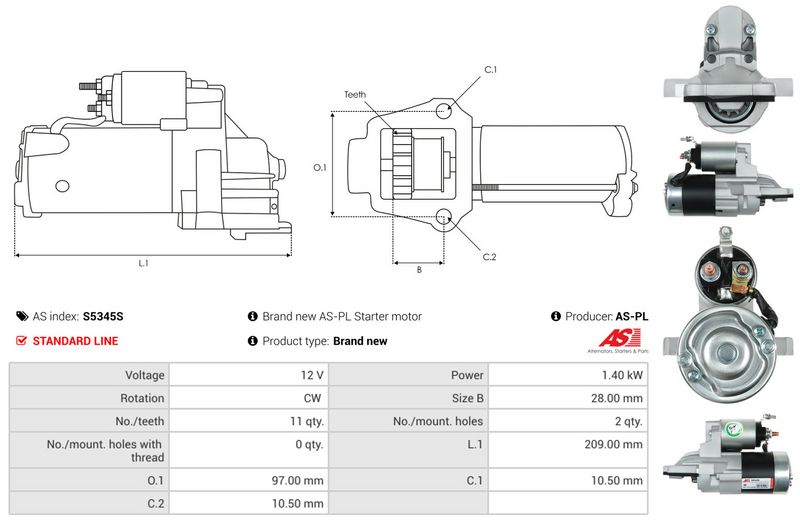 AS-PL S5345S Starter