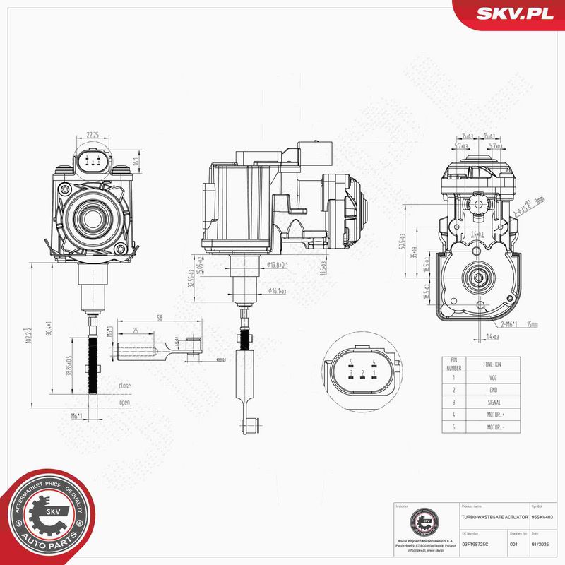 Prekės atitinka OEM kodą: 03F 145 701 H